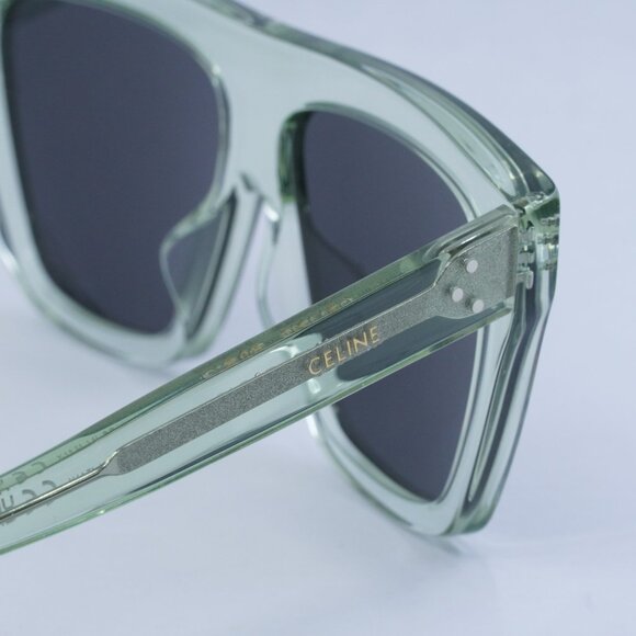 ?️ New Celine CL40256I 93A Sunglasses - Light Green Transparent Frame main image 10